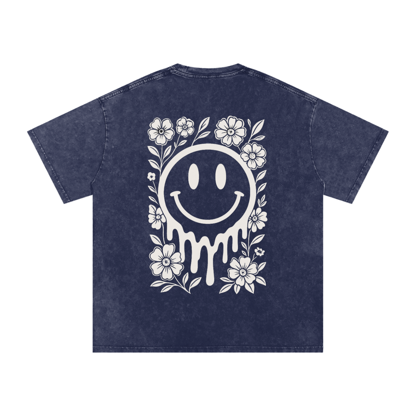 Snow Washed Oversized Cotton T-Shirt