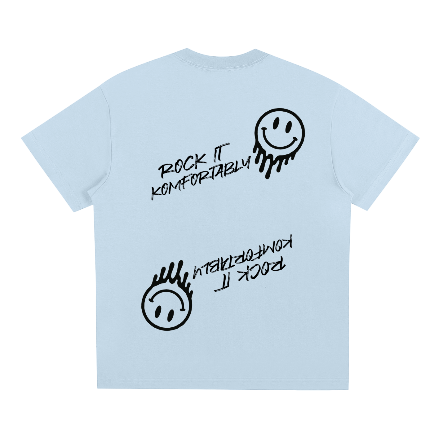 Rock It Komfortably Tee (Black Print)