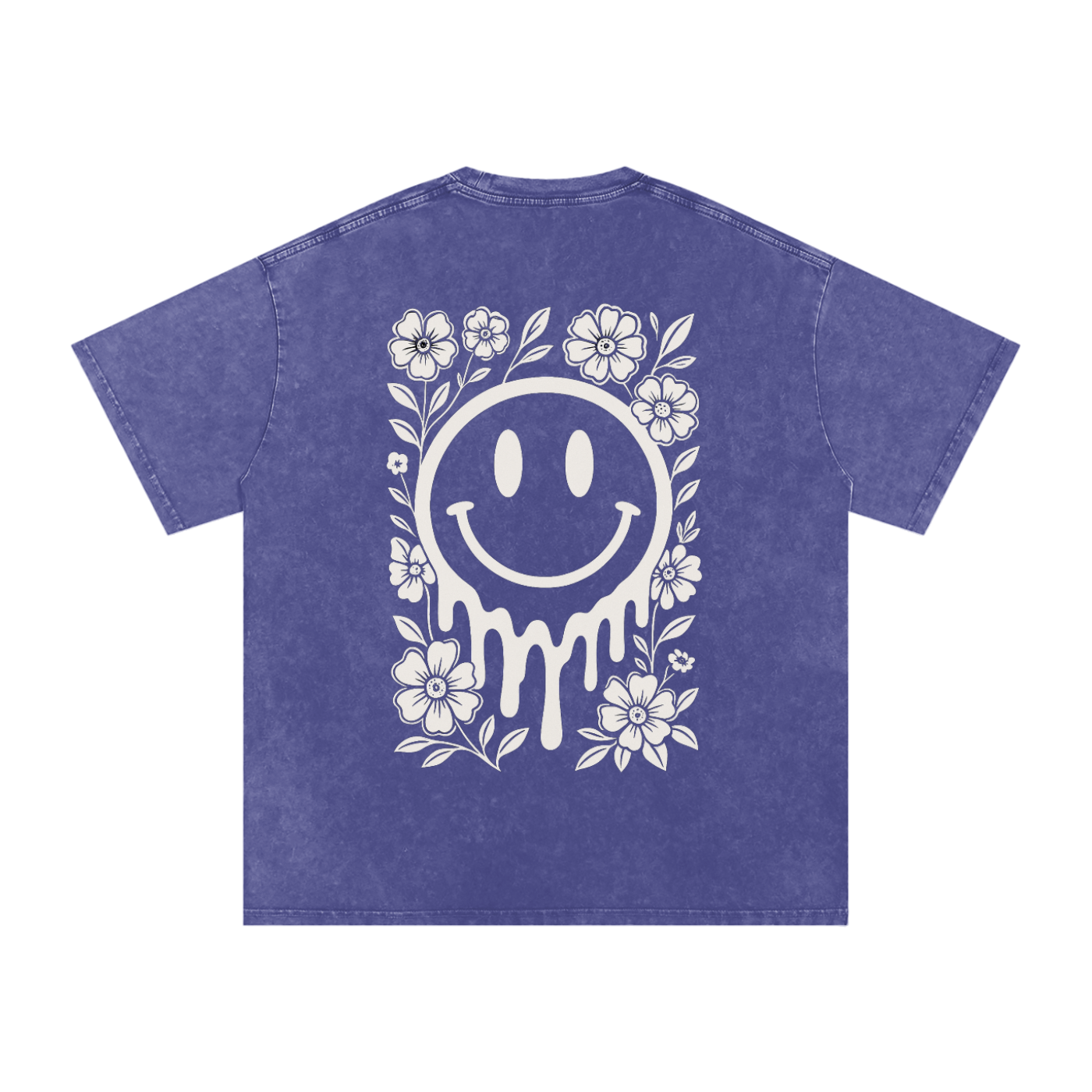 Snow Washed Oversized Cotton T-Shirt