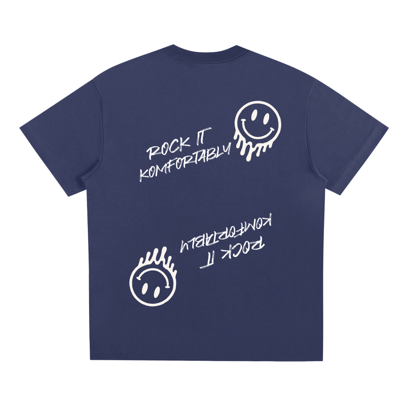 Rock It Komfortably Tee (White Print)