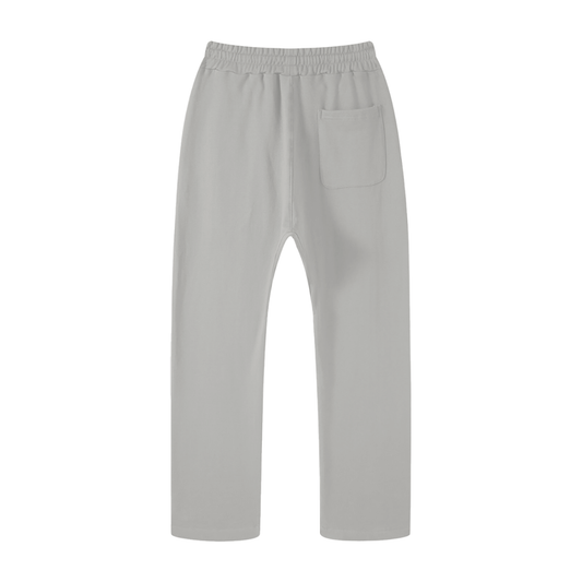 Unisex Casual Straight Leg Pants (White Logo)