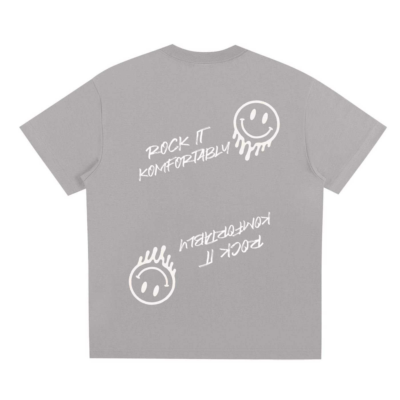 Rock It Komfortably Tee (White Print)