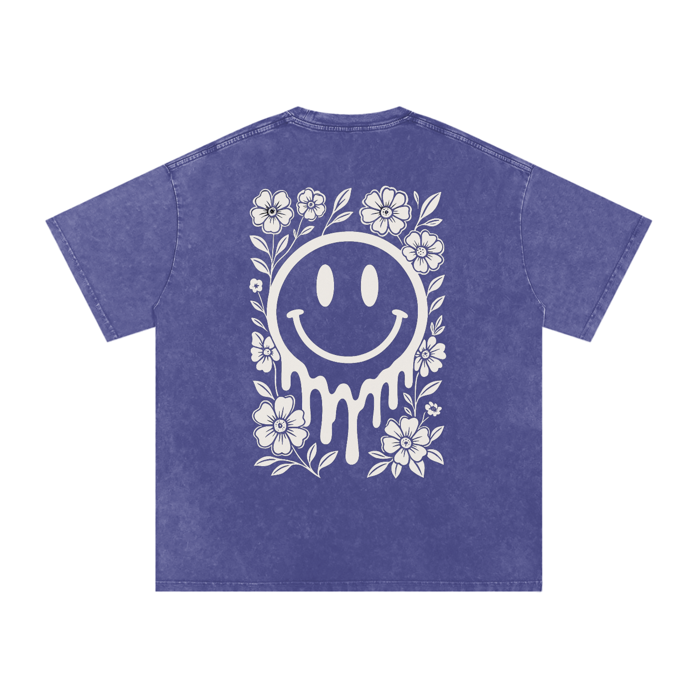 Snow Washed Oversized Cotton T-Shirt