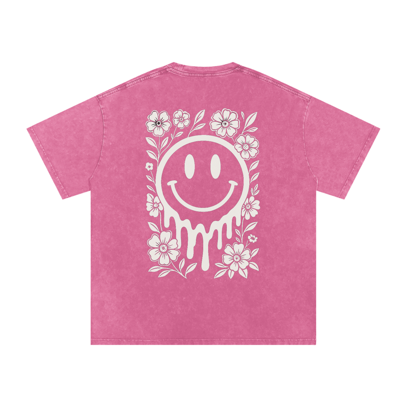 Snow Washed Oversized Cotton T-Shirt