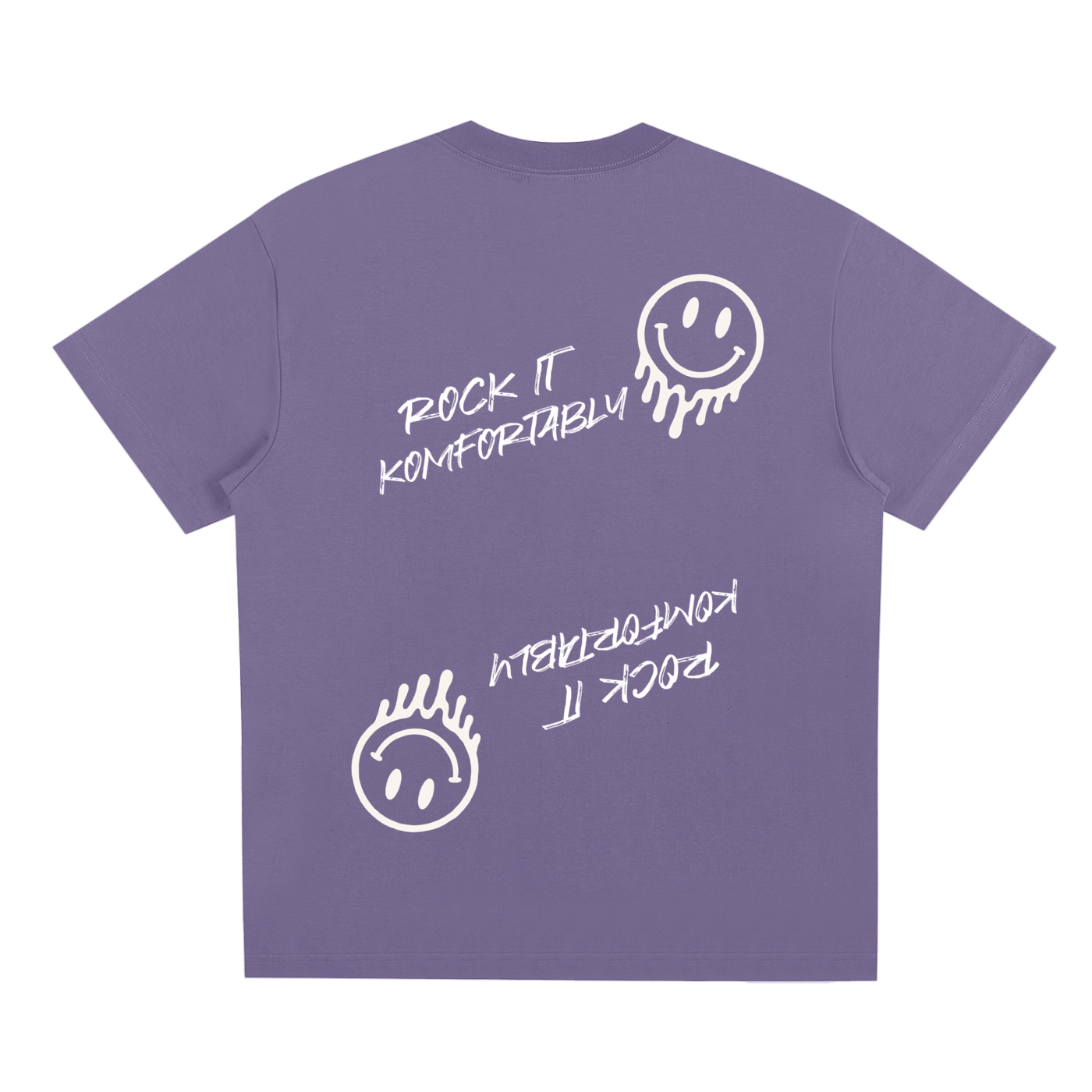 Rock It Komfortably Tee (White Print)