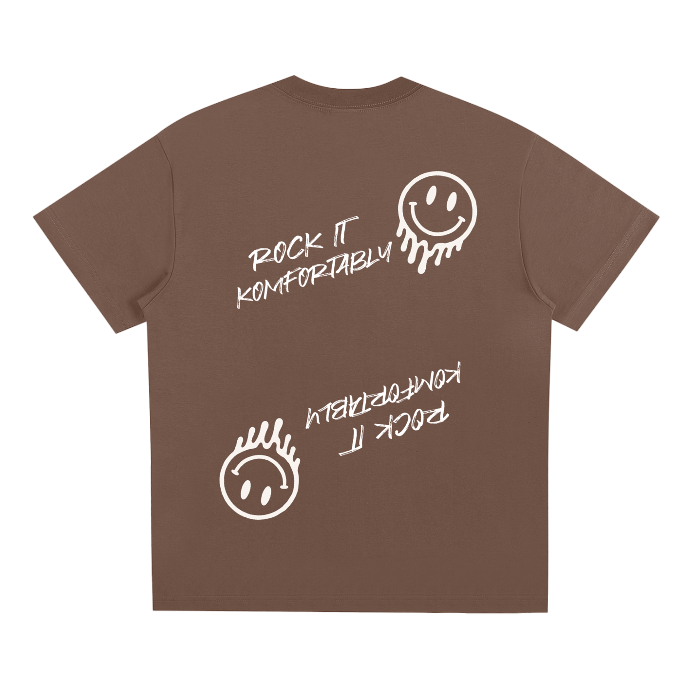 Rock It Komfortably Tee (White Print)