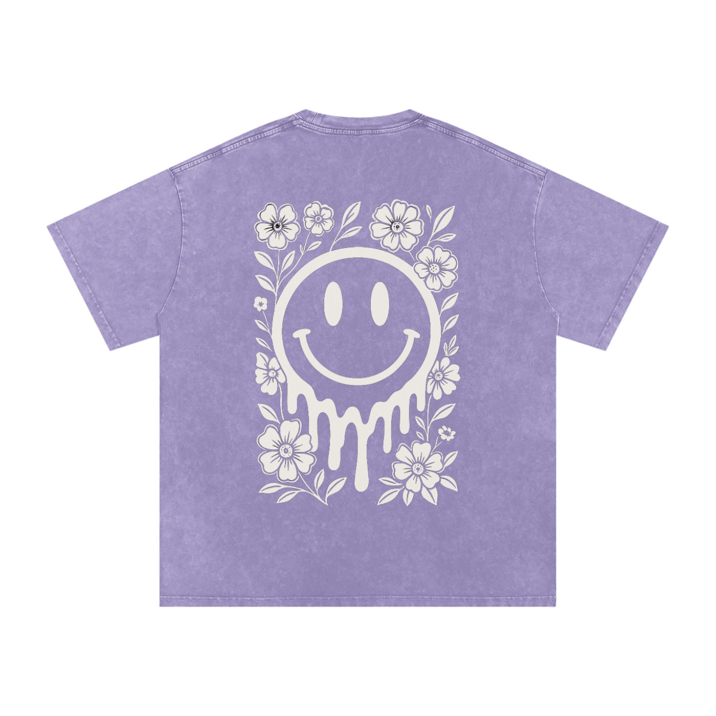 Snow Washed Oversized Cotton T-Shirt