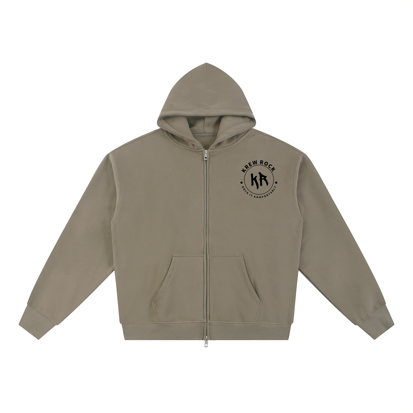 Essential Fleece Zip-Through Hoodie