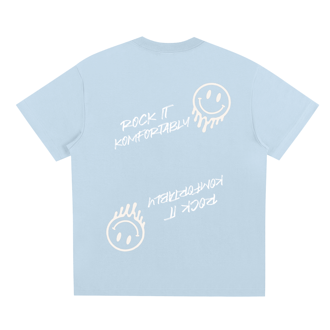 Rock It Komfortably Tee (White Print)