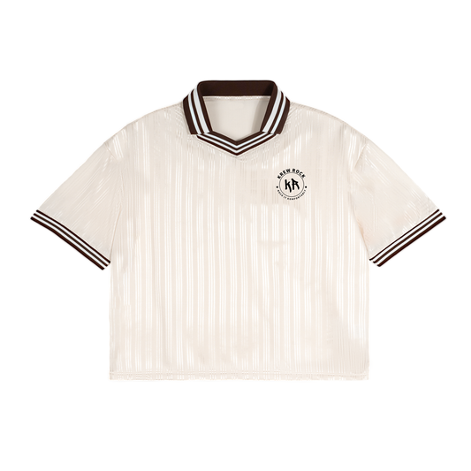 Contrast Stripes Polo Collar T-Shirt