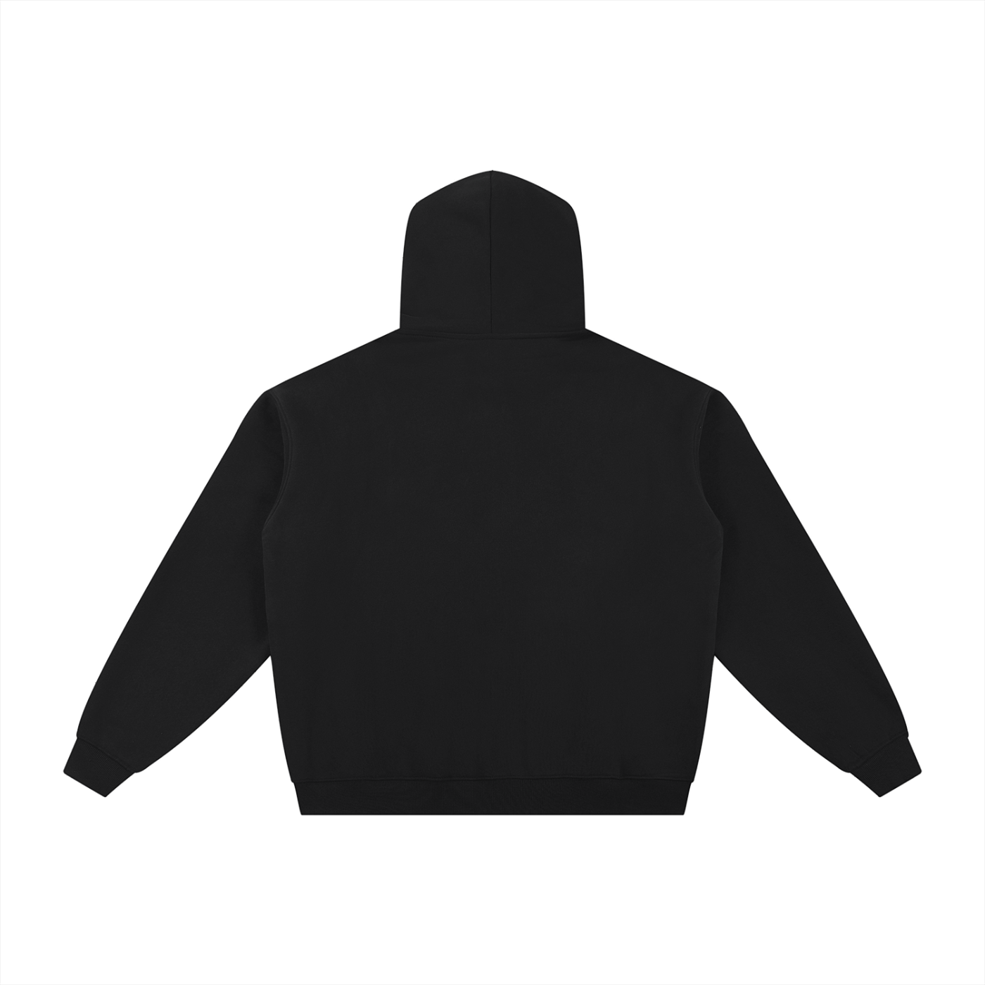 Essential Fleece Zip-Through Hoodie (White Logo)