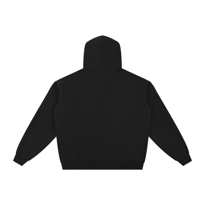 Essential Fleece Zip-Through Hoodie (White Logo)