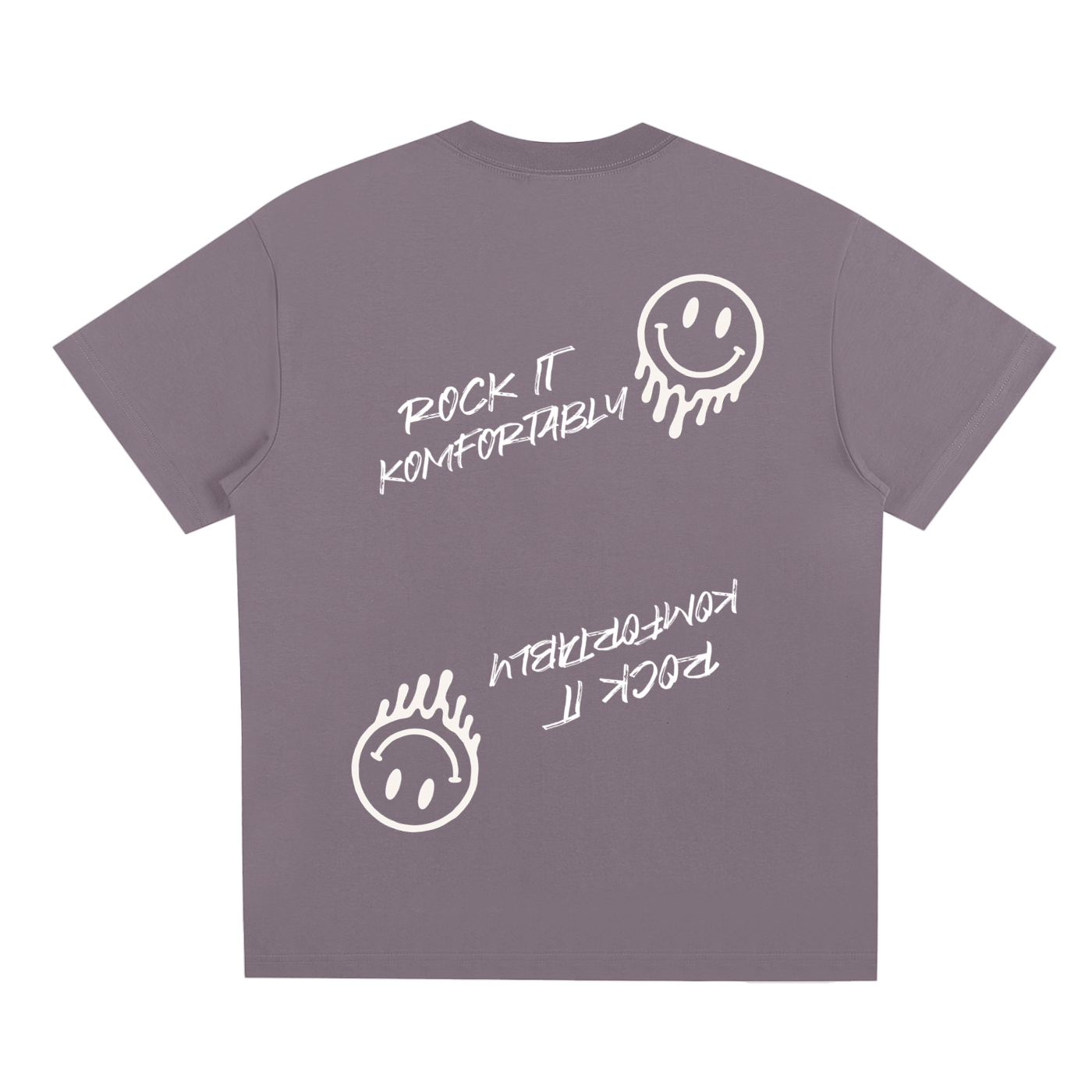 Rock It Komfortably Tee (White Print)