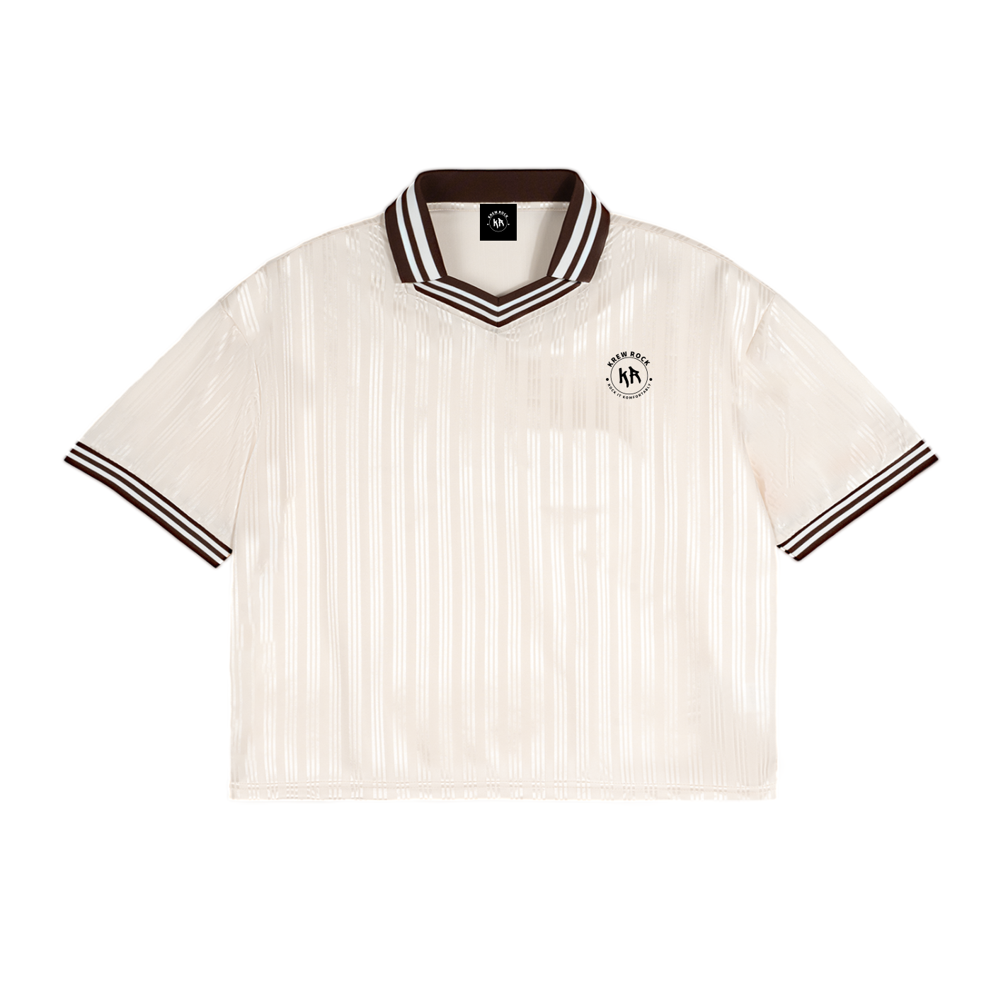 Contrast Stripes Polo Collar T-Shirt