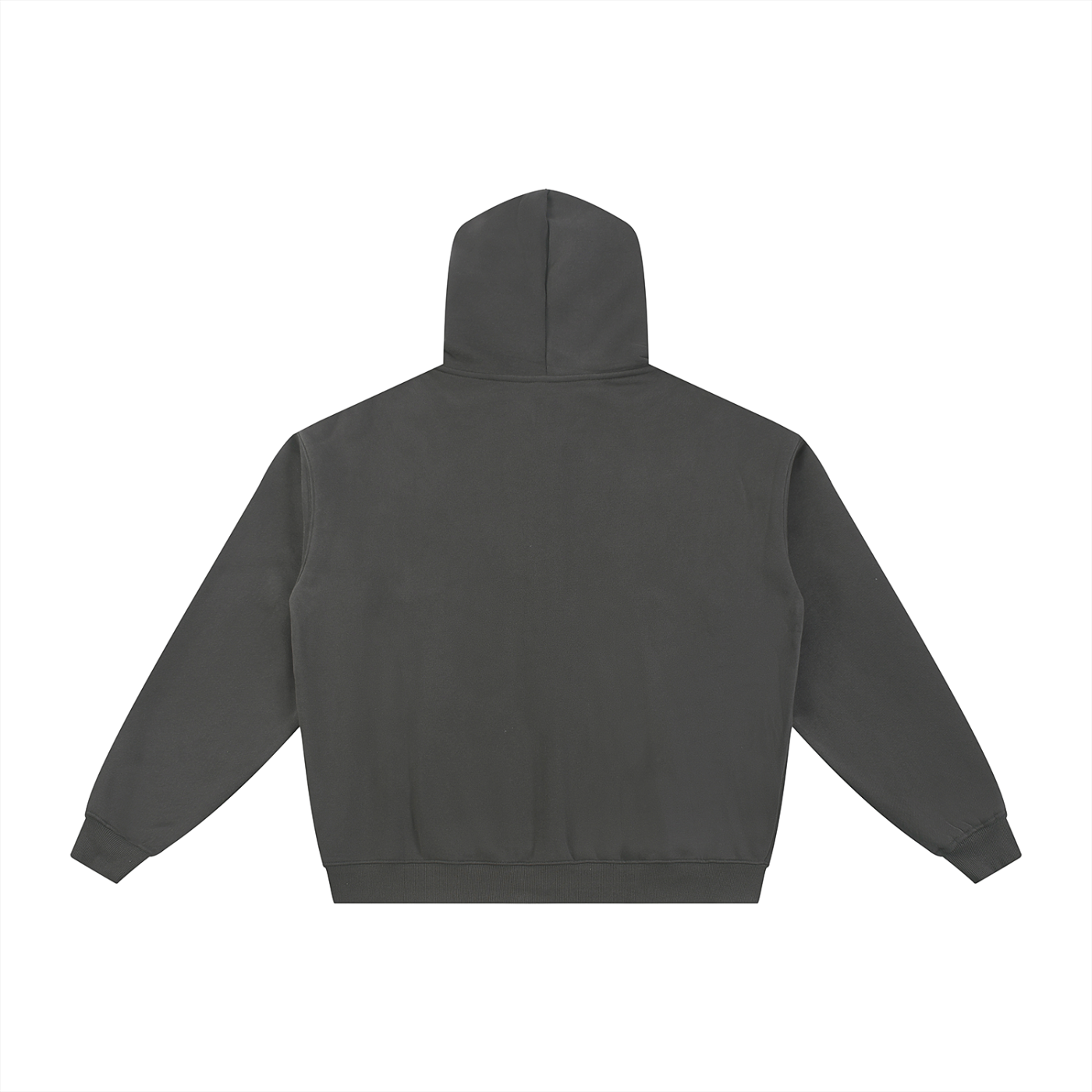 Essential Fleece Zip-Through Hoodie (Black Logo)