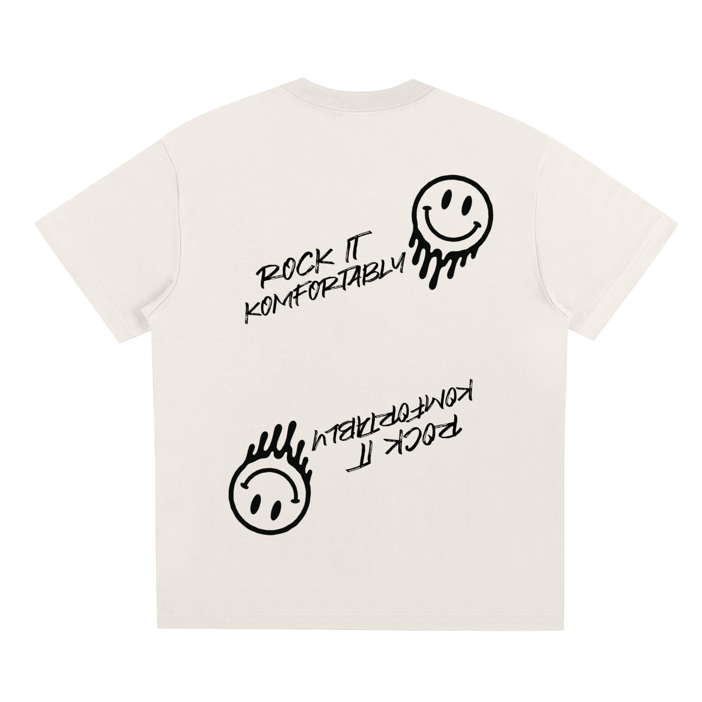 Rock It Komfortably Tee (Black Print)