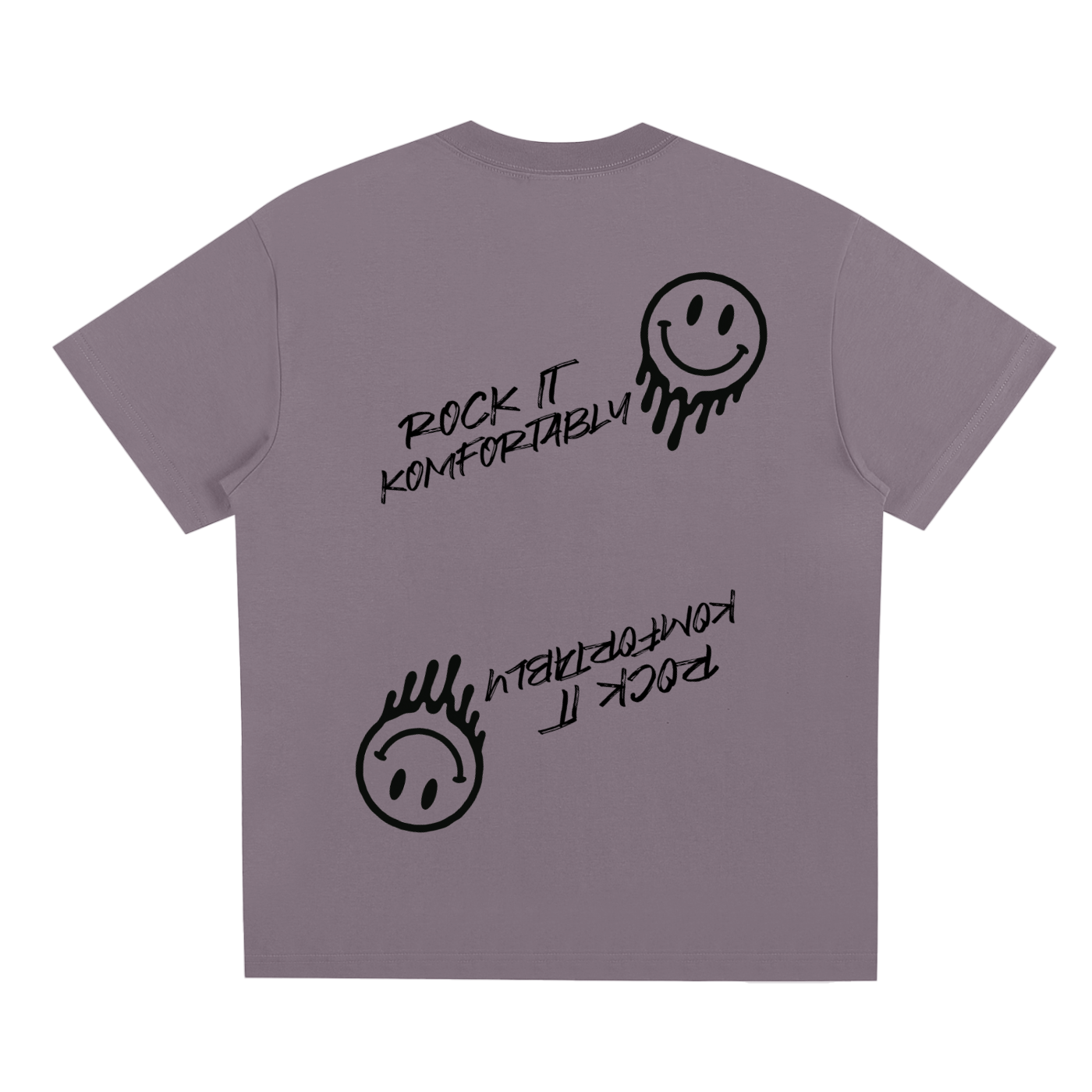 Rock It Komfortably Tee (Black Print)