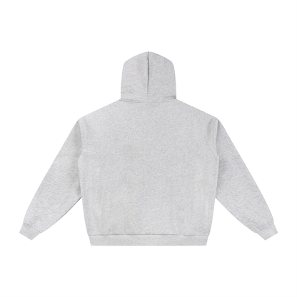 Essential Fleece Zip-Through Hoodie (White Logo)