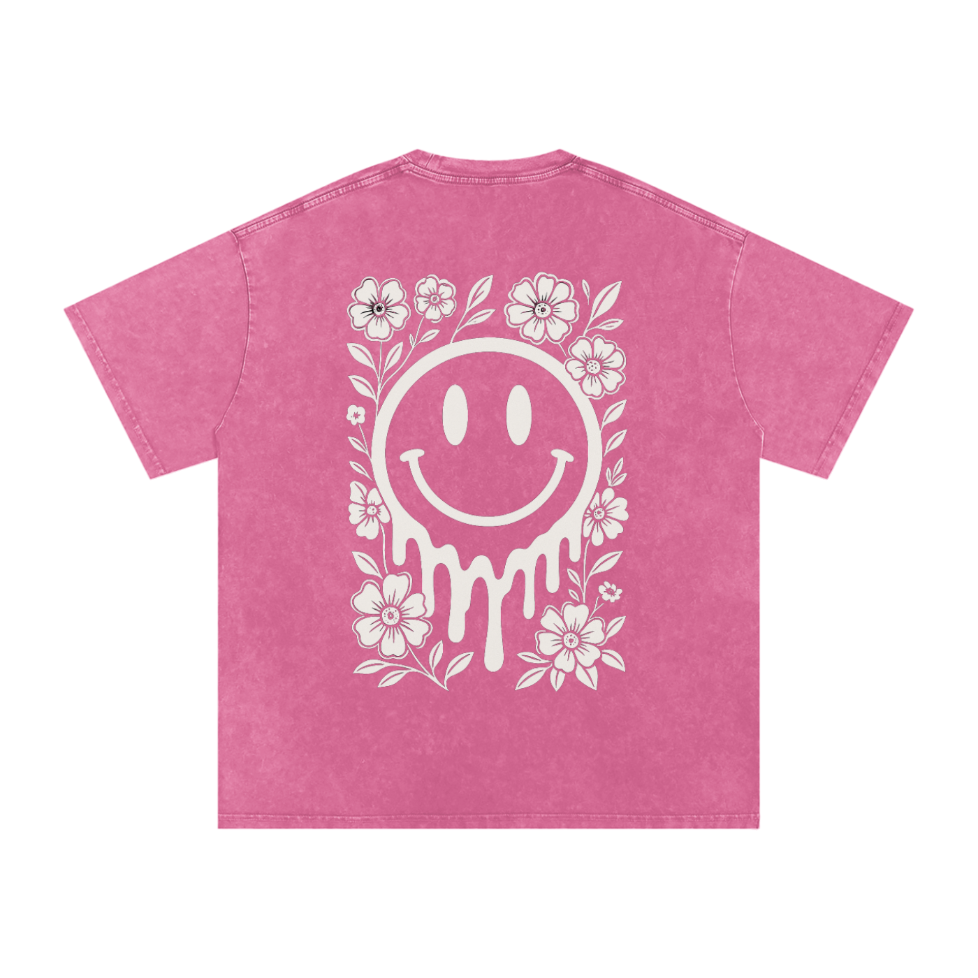 Snow Washed Oversized Cotton T-Shirt