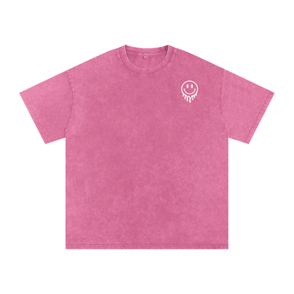 Snow Washed Oversized Cotton T-Shirt