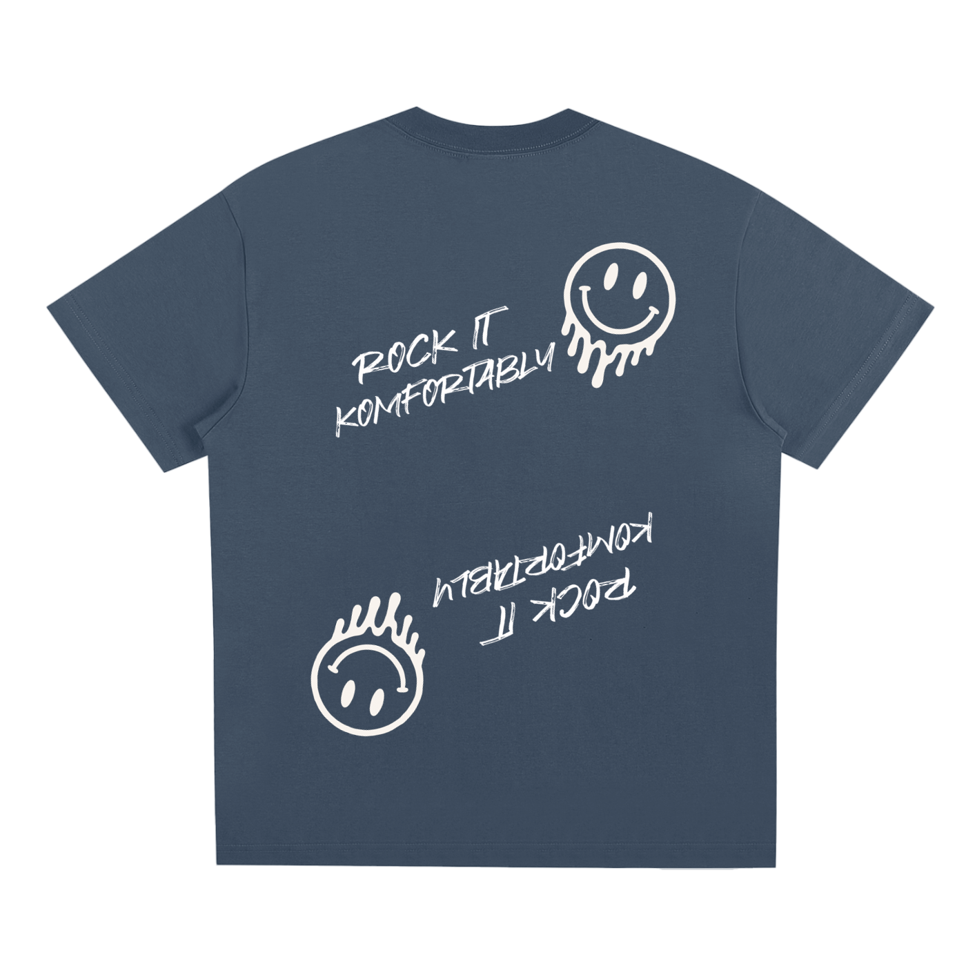 Rock It Komfortably Tee (White Print)