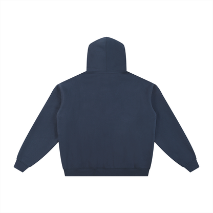 Essential Fleece Zip-Through Hoodie (Black Logo)
