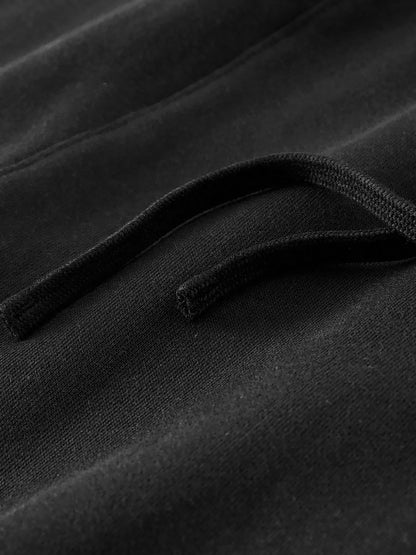 Unisex Casual Straight Leg Pants (Black Logo)