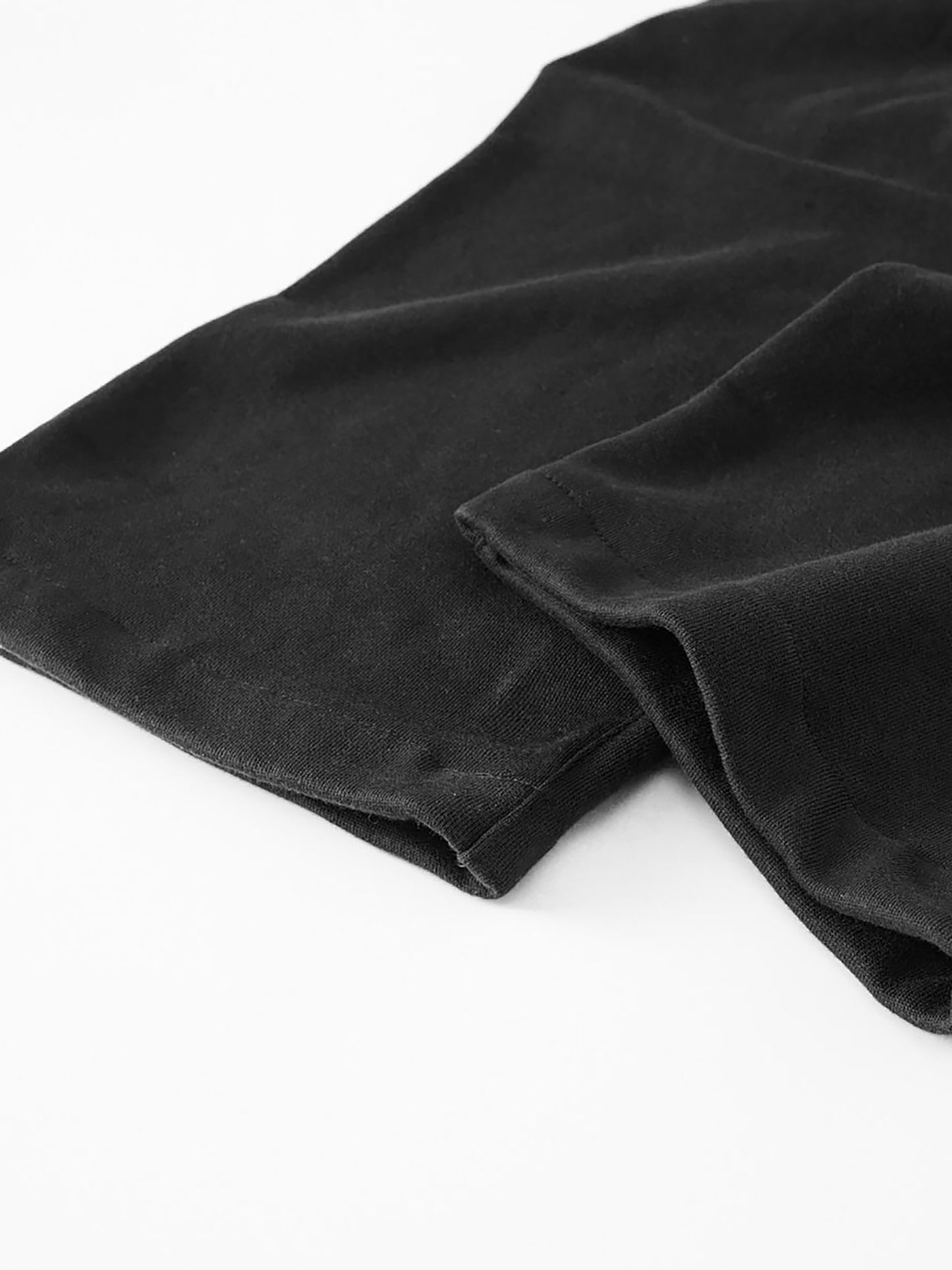 Unisex Casual Straight Leg Pants (Black Logo)