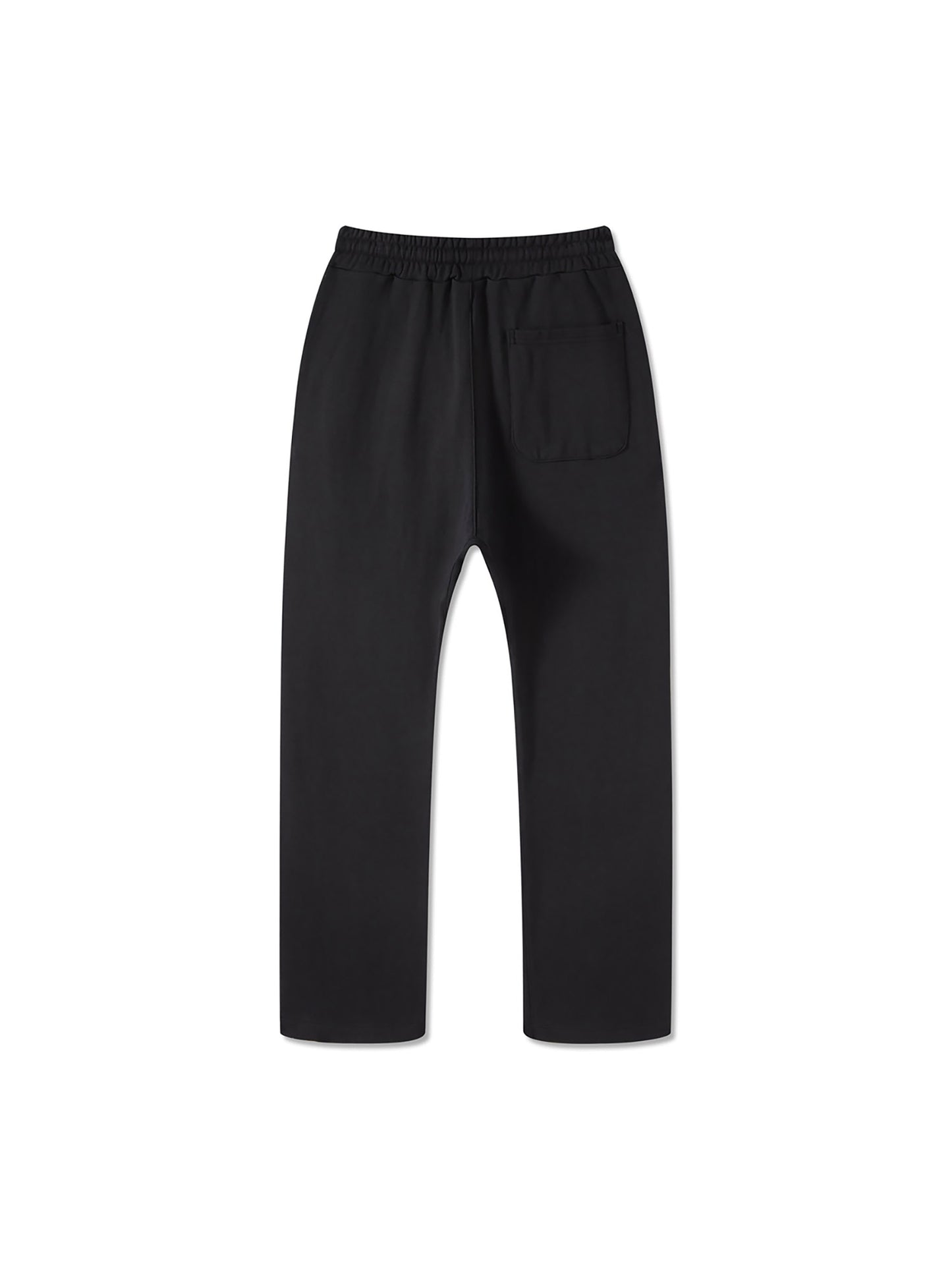 Unisex Casual Straight Leg Pants (Black Logo)