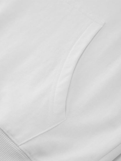 Unisex Basic 100% Cotton Hoodie (White Logo)