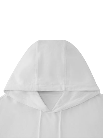 Unisex Basic 100% Cotton Hoodie (White Logo)