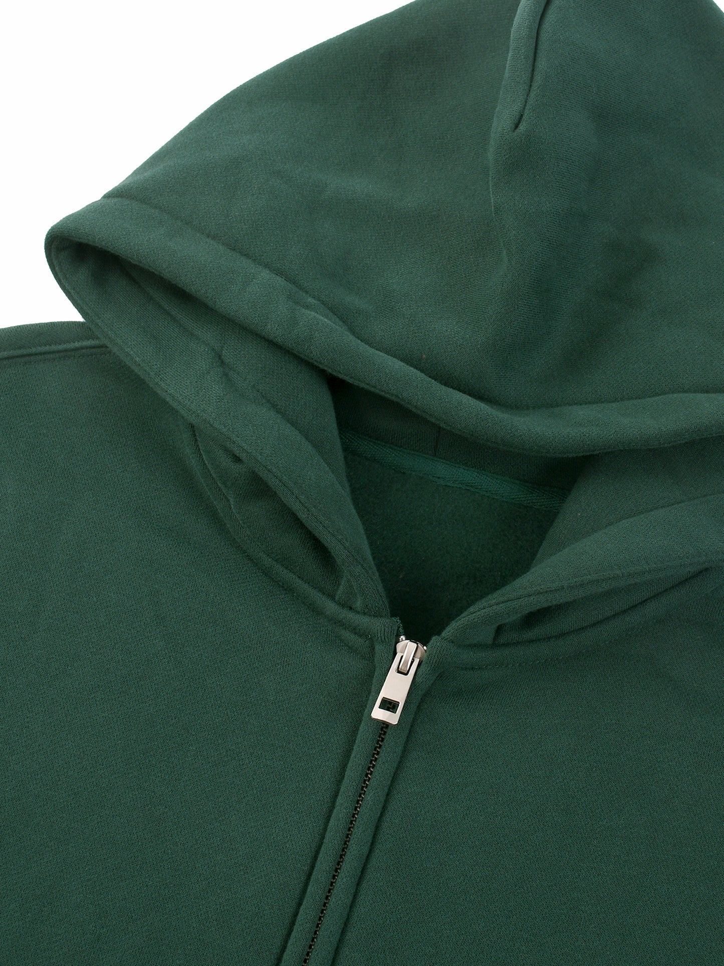 Essential Fleece Zip-Through Hoodie (Black Logo)