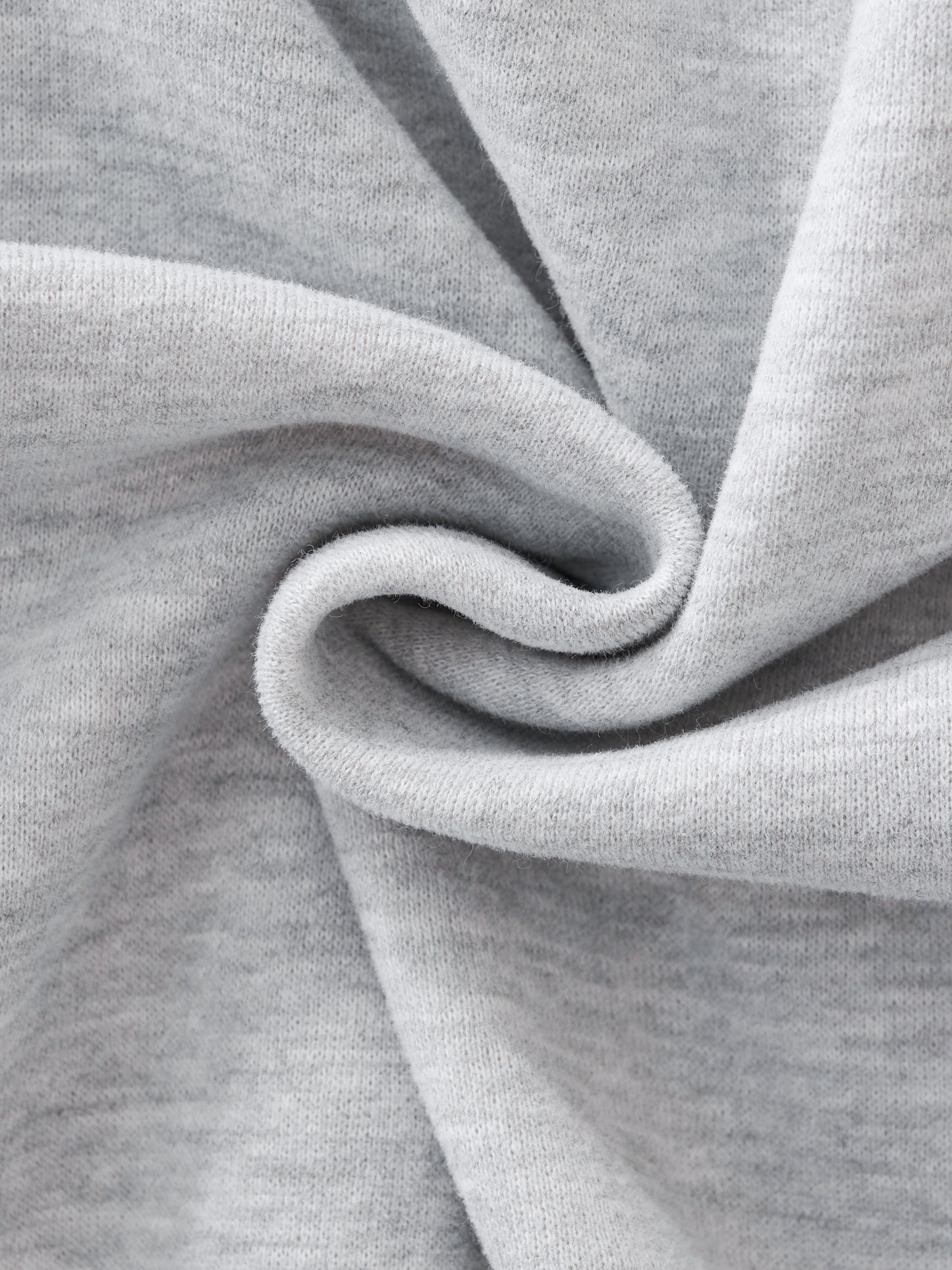 Contrast-Stitched Boxy Fleece Hoodie (White Logo)